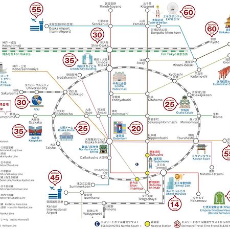 Eslead Hotel Namba South Ⅰ Осака Экстерьер фото